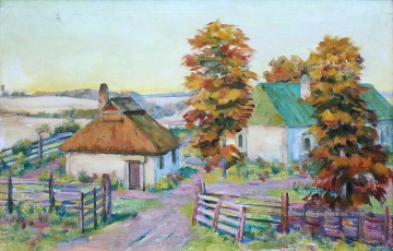 Paysage des plaines œuvres - paysage ukrainien Konstantin Yuon scènes de plan